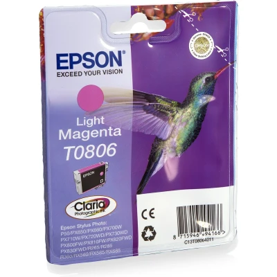 Afbeelding van Epson T0806 Inktcartridge / Licht Magenta