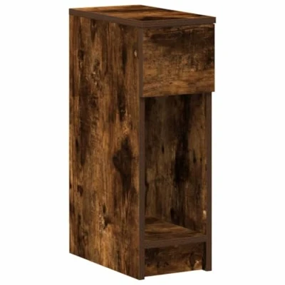 Afbeelding van vidaXL Nachtkastje met lade 20x36x60 cm gerookt eikenkleurig
