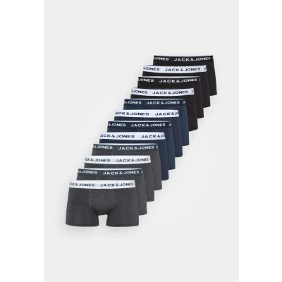 Afbeelding van Jack &amp; Jones Jacsolid Trunks 12 PACK Onderbroeken, Heren, Maat: Small, Black/navy