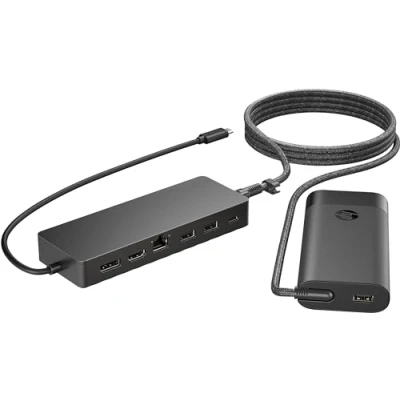 Afbeelding van HP Universal USB C hub en laptopladercombinatie