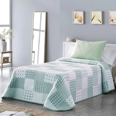 Afbeelding van VIALMAN Sofia 21 lichte sprei voor tweepersoonsbed 150 cm bed bed, 250 x 270 cm, kleur groen