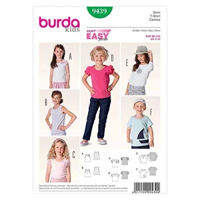 Afbeelding van Burda Naaipatroon 9439 Shirts en tops in variaties