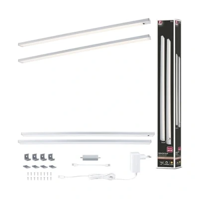 Afbeelding van Paulmann Inline LED onderbouwlamp startset 6 W Warmwit Chroom (mat)
