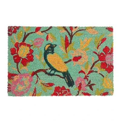 Afbeelding van Relaxdays deurmat met vogel droogloopmat 40 x 60 cm kokosmat print kleurrijk