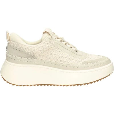 Afbeelding van Steve Madden Doubletake Sneakers laag, Dames, Maat: 39, Bone Leer en textiel