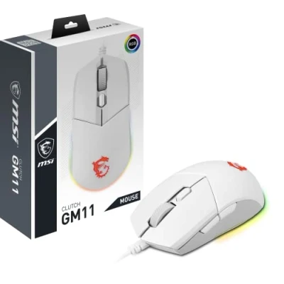 Image de Souris avec fil MSI Clutch GM11 Blanc