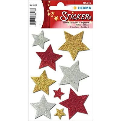 Afbeelding van HERMA 6528 sticker Folie Multi kleuren Permanent 9 stuk(s)
