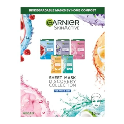 Image de Garnier Mask Discovery Set enrichi d&#039;ingrédients hydratants 5 masques