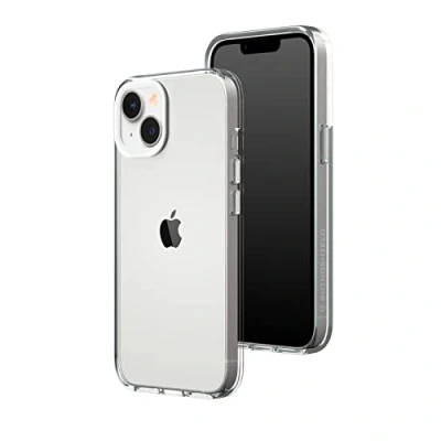 Afbeelding van RHINOSHIELD Clear Compatibel met [iPhone 14/13] Bestand tegen vergeling, hoge transparantie, aanpasbare transparante beschermhoes wit contour fotolenzen