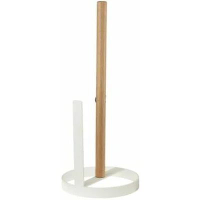Afbeelding van Houder voor keukenpapier DKD Home Decor 13 x 31,5 cm Natuurlijk Metaal Wit Pijnboom