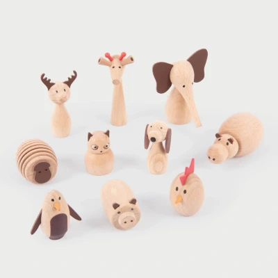 Afbeelding van Houten Dierenvrienden Pk10