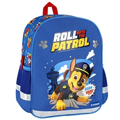 Afbeelding van Paw Patrol Chase Blauwe peuterrugzak voor jongen, reflecterend 31x25x10 cm
