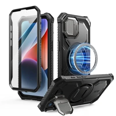 Afbeelding van Supcase I Blason Armorbox iPhone 16e Black (Apple 16e), Smartphonehoes, Zwart