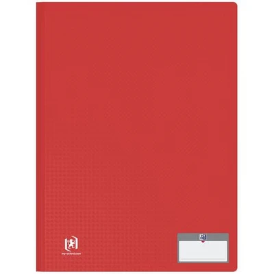 Afbeelding van OXFORD Lot de 10 Protège Documents Memphis A4 60 vues / 30 pochettes Couverture Polypro Rouge