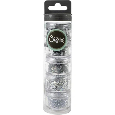Afbeelding van Sequins &amp; beads silver Sizzix