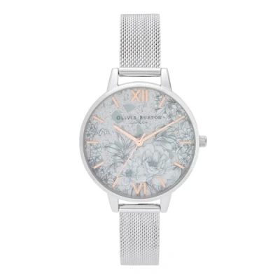 Afbeelding van Olivia Burton Dameshorloge, kwarts, analoog, 32011923, zilver., Klassiek