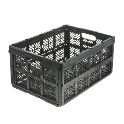 Afbeelding van keeeper Ida Robuuste vouwbox van stevig kunststof (polypropyleen), 32 liter, 48 x 35 23 cm, zwart