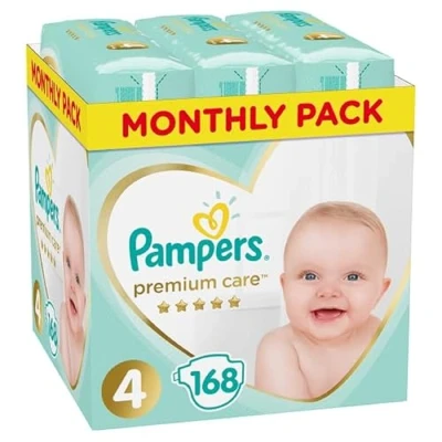 Afbeelding van Pampers Premium Monthly Box S4 168 delig