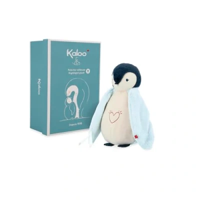 Afbeelding van KALOO Pluche babynachtlampje met muziek en licht nachtlampje knuffeldier witte geluiden blauw 20 cm vanaf de geboorte K212010