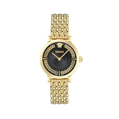 Afbeelding van Versace Greca Fortuna Horloge, Dames, Maat: One Size, Gold tone