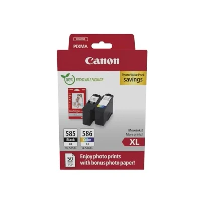 Afbeelding van Canon Pack Photo Value Pg 585xl/cl 586xl Zwart En Kleur (6204c005)