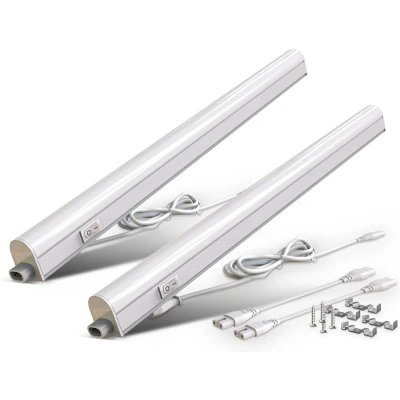 Afbeelding van B.K.Licht Set van 2 LED Keukenverlichting l: 57.3 cm (uitbreidbaar met plug in systeem) 8W 700lm 4.000K neutral wit kastverlichting onderbouwverlichting