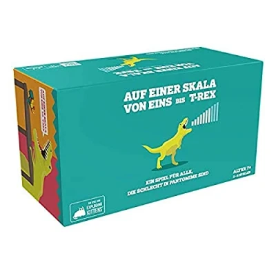 Afbeelding van Asmodee Op een schaal van 1 tot T Rex kaartspel 2 8 spelers vanaf 7 jaar 15 minuten speeltijd Duits