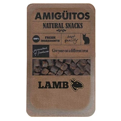Afbeelding van Amiguitos Cat Snack Lamb Kattensnack 100 g
