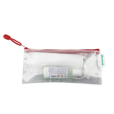 Afbeelding van Opbergtas Tarifold met rits 250x115mm PVC rood Omdoos a 8 stuk stuks
