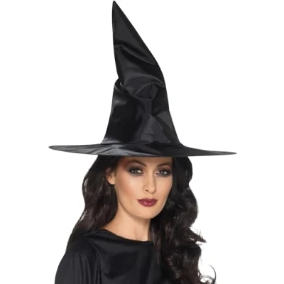 Afbeelding van Dressing Up &amp; Costumes Halloween Witch Hat Shiny Fabric