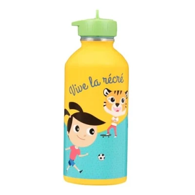 Afbeelding van Draeger Paris Vive la Récré Drinkfles van roestvrij staal voor kinderen