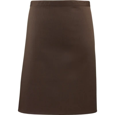 Afbeelding van Premier &#039;Colours&#039; Mid Length Apron PR151 brown