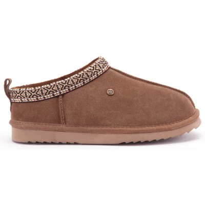 Afbeelding van Warmbat Kynuna Suede Tape Dames Sloffen Mud