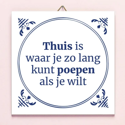 Afbeelding van Tegeltje Poepen