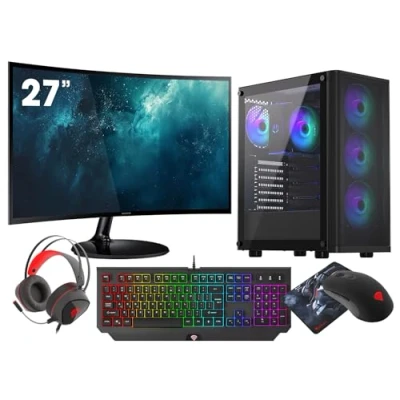 Image de VIST PC Gaming Ryzen 7 5700X RAM 32Go RTX 4060 SSD 1To M.2 WIFI 27 W11