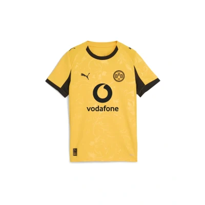 Afbeelding van PUMA Borussia Dortmund 25/26 Cup voetbalshirt, Zwart/Geel, Maat 7 8Y