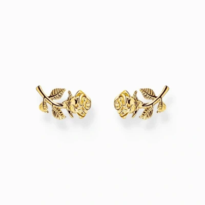 Afbeelding van Thomas Sabo, oorbellen, Rozen Romance (Email, 925 zilver)