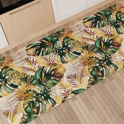 Afbeelding van Petti Artigiani Italiani keukenmat, antislip en wasbaar, 52 x 480 cm, motief Tropical 04, 100% Made in Italy