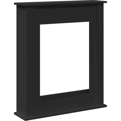 Afbeelding van vidaXL Haardombouw 75x20x87,5 cm bewerkt hout zwart