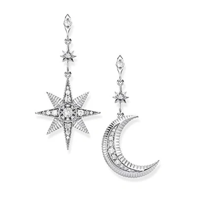 Afbeelding van Thomas Sabo H2026 643 14 Oorbellen voor dames, 925/1000 zilver, één maat, Sterling zirkonia, Zirkoniumoxide