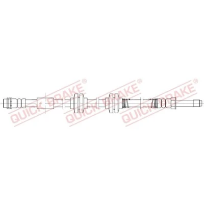 Afbeelding van QUICK BRAKE 32.825 Remslang 562 M10x1 VOLKSWAGEN: Transporter 5 Bus,