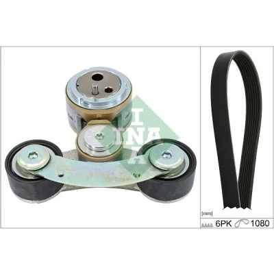 Afbeelding van INA Poly V riemen kit 529 0537 10