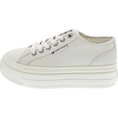 Afbeelding van Tommy Jeans TJW Foxing Flatform LC Baskets basses Beige, ecru, 41 EU