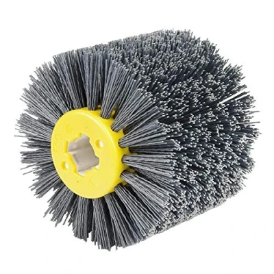 Afbeelding van EXLECO Nylon polijstborstel #240 korrel voor satijnmachine Zwart Borstel