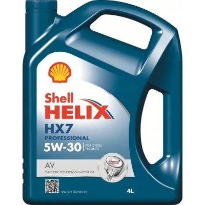 Afbeelding van Shell Helix HX7 Professional AV 5W 30 4L Motorolie 550046649 VOLKSWAGEN: Golf 5, Polo VI, Passat B5 GP Saloon, OPEL: Zafira C Tourer, Adam, Cascada