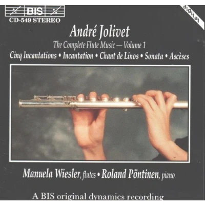 Afbeelding van Manuela Wiesler &amp; Roland Pöntinen Jolivet: Flute Music, Vol.1 (CD)