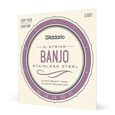 Image de D&#039;Addario EJS57 Custom Médium 11 22 Jeu de cordes Banjo 5