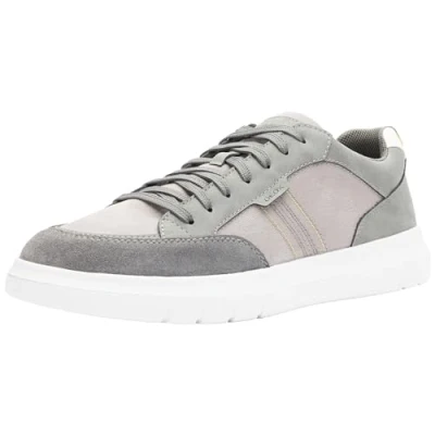 Afbeelding van Geox Merediano Sneakers laag, Heren, Maat: 42, Grey Textiel/ synthetisch