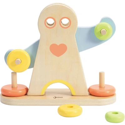 Afbeelding van Classic World Houten Hercules Weegschaal, 7dlg.