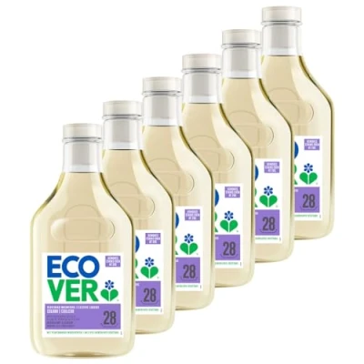 Afbeelding van 6x Ecover Vloeibaar Wasmiddel Color Appelbloesem &amp; Freesia 28 Wasbeurten 1,43 liter